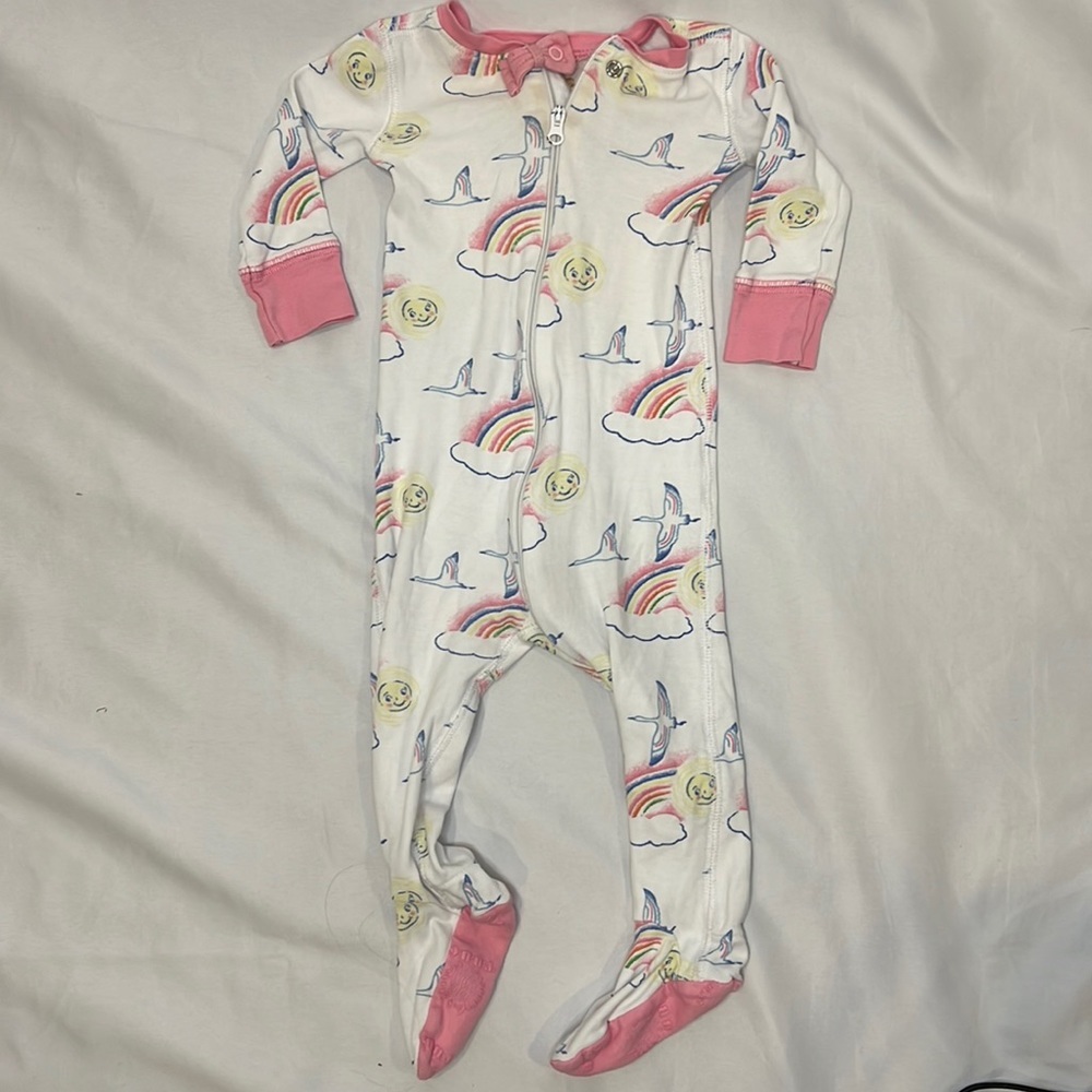 Beaufort Bonnet Company baby girl Noelle  Night Night Rainbows, Sunshine 6-12mo